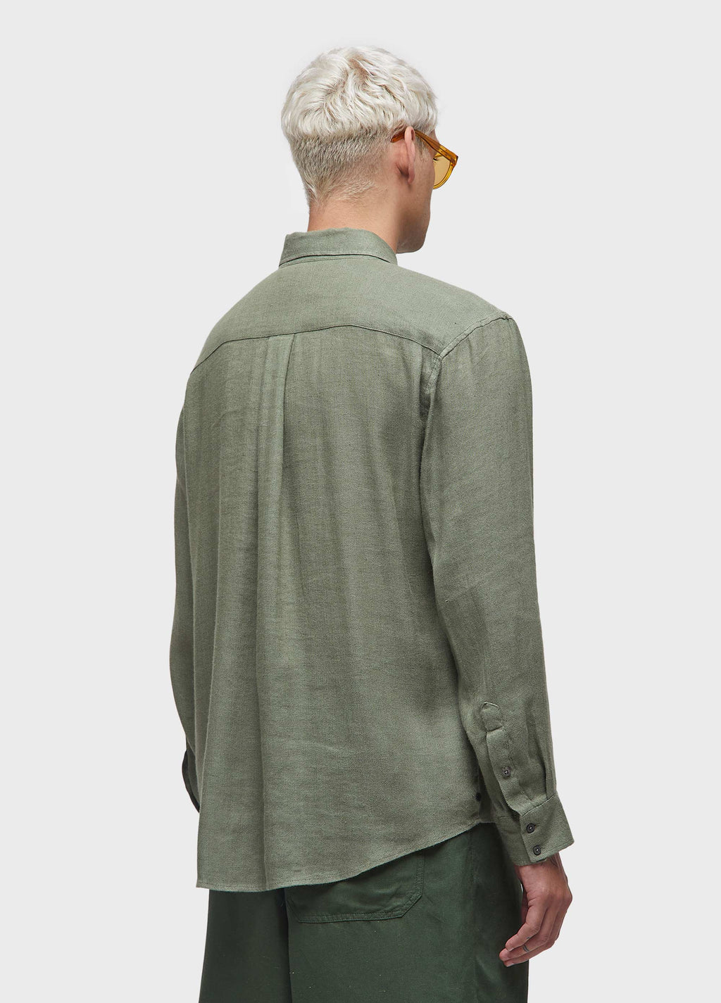 RECYCLED LINEN LONG SLEEVE SHIRT