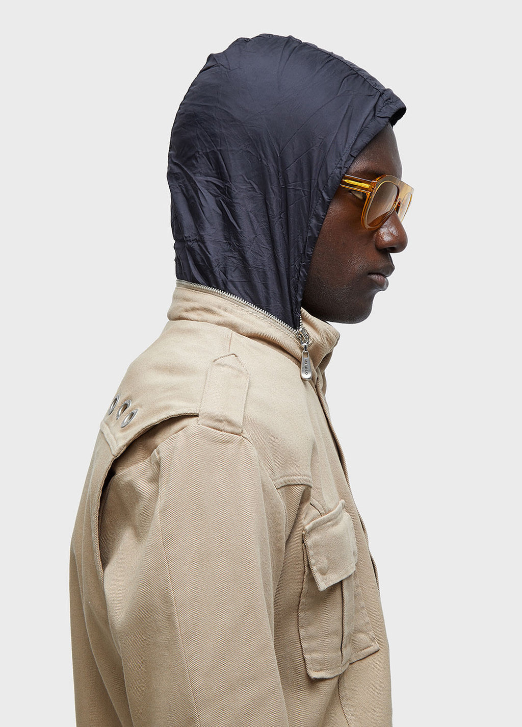 HIGH-COLLAR PARKA WITH POCKETS