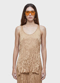 WRINKLED SATIN CAMISOLE