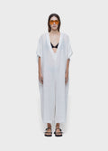 WIDE RECYCLED LINEN JUMPSUIT