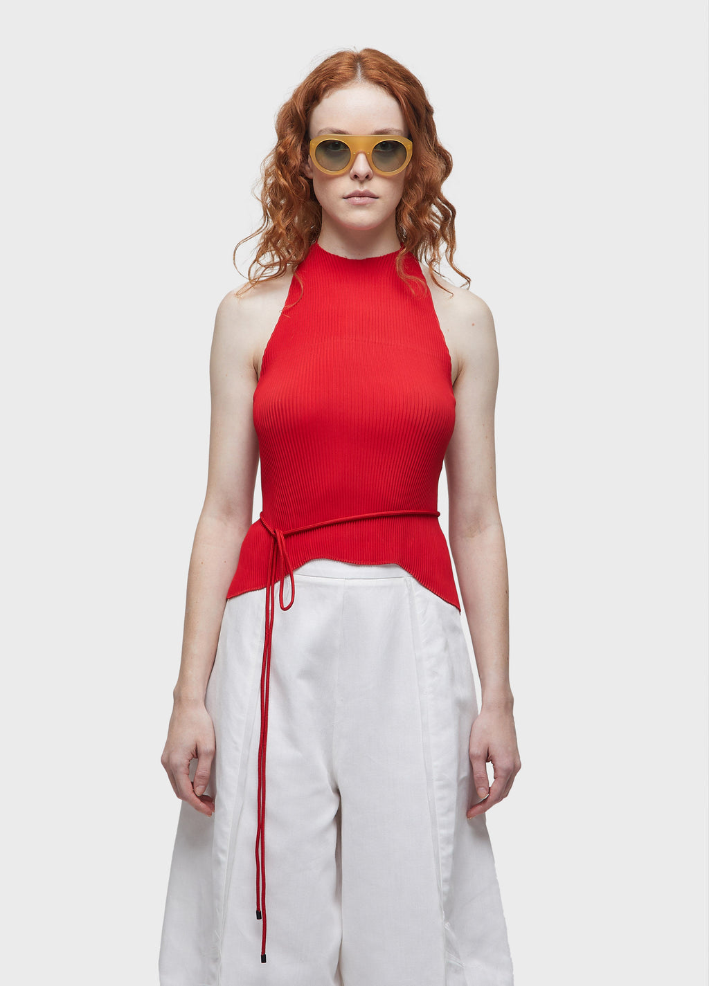 TOP PLEATED FRONT