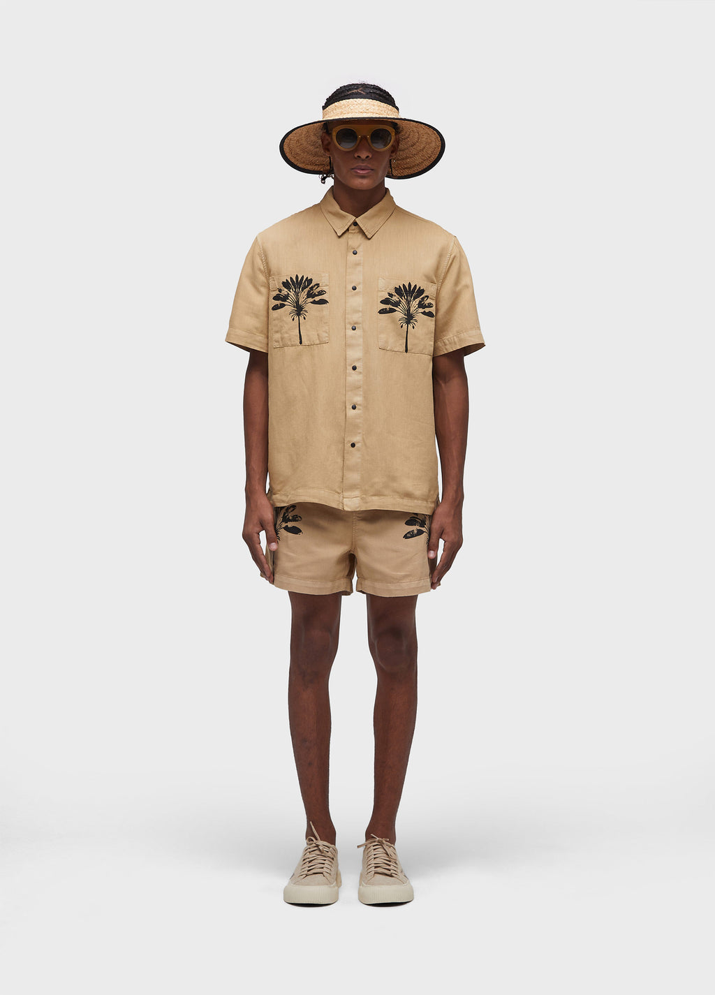 DOUBLE HEMP COTTON SHORT-SLEEVED SHIRT