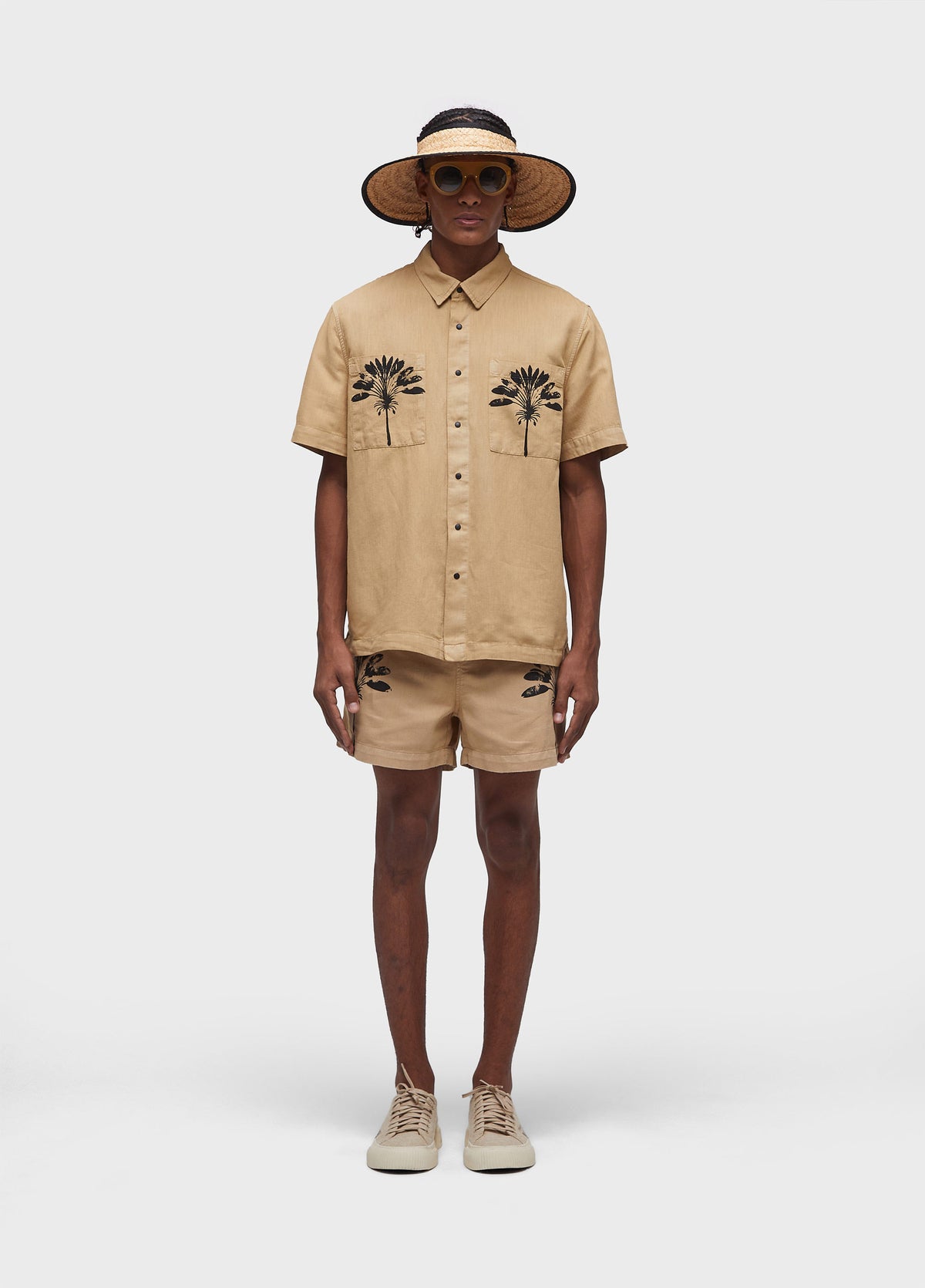 DOUBLE HEMP COTTON SHORT-SLEEVED SHIRT