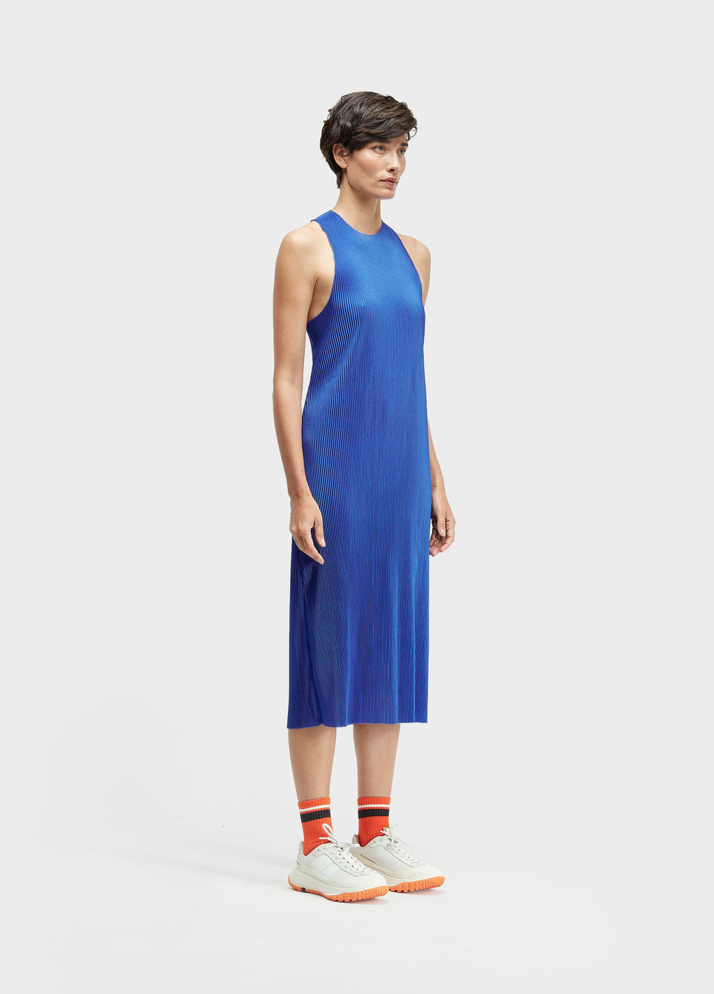 Vestido Midi Plissé Torcido Azul Sea – Osklen – foto 2