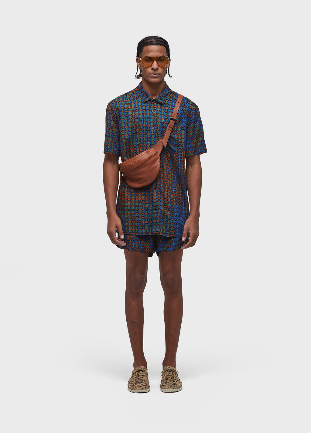E-BASICS LEATHER FANNY PACK