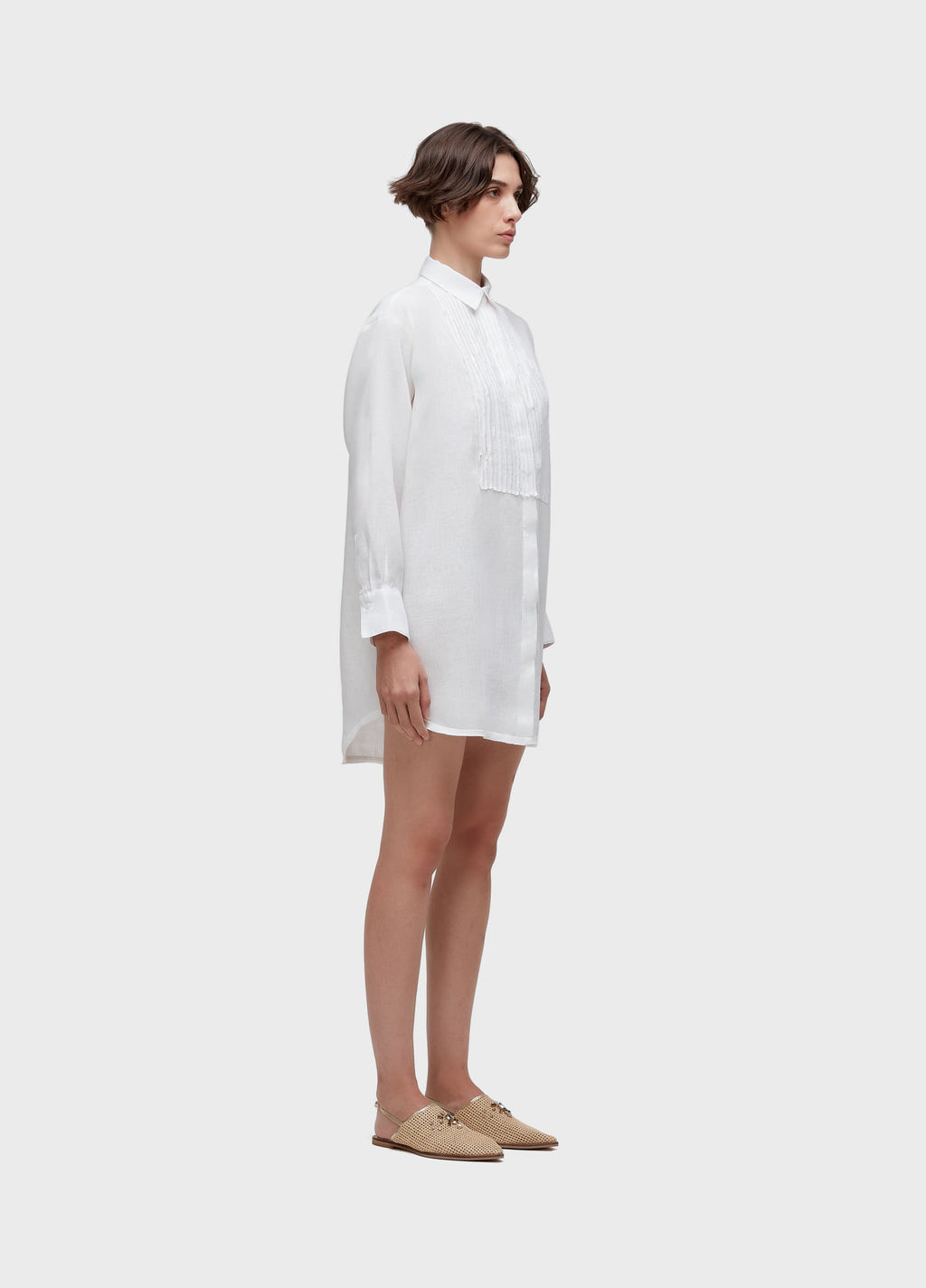 SHORT BIAS SMOKING SHIRT