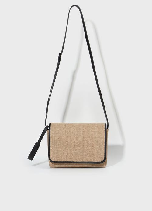 JUTE MESSENGER BAG