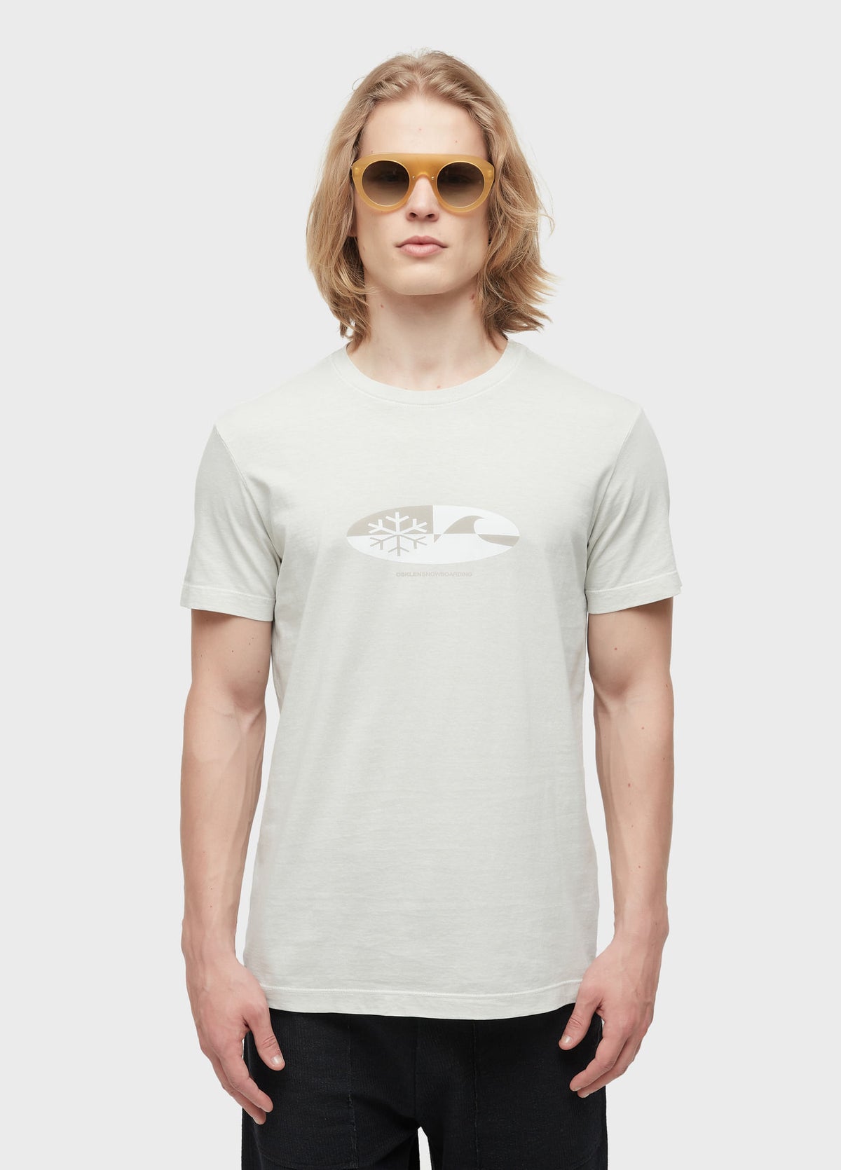 T-SHIRT STONE CRYSTAL WAVE SNOW SS