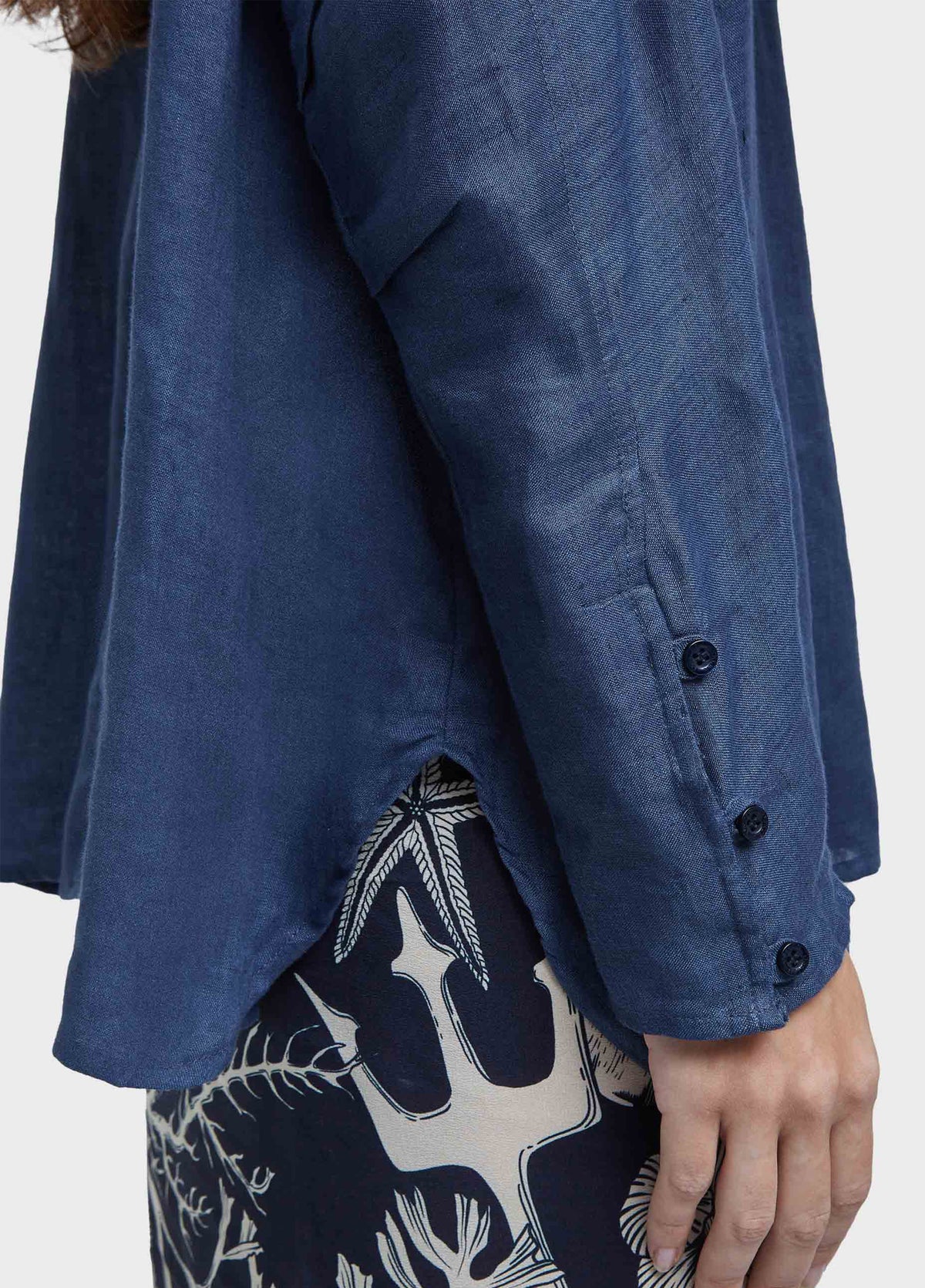 LINEN SHIRT STONE
