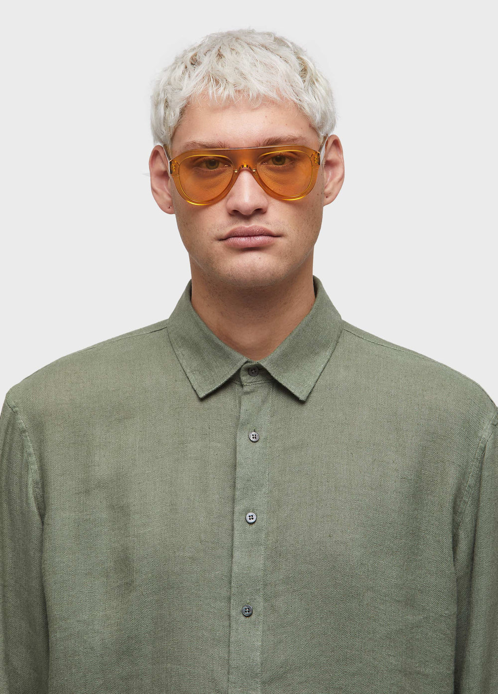 RECYCLED LINEN LONG SLEEVE SHIRT