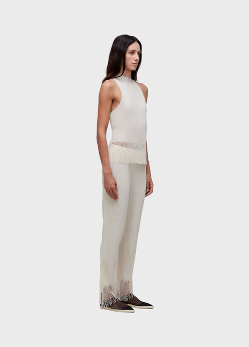 RAGLAN BLOUSE WITH PLEATED COLLAR