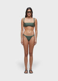 STRAIGHT BIKINI TOP WITH CROSSED BACK