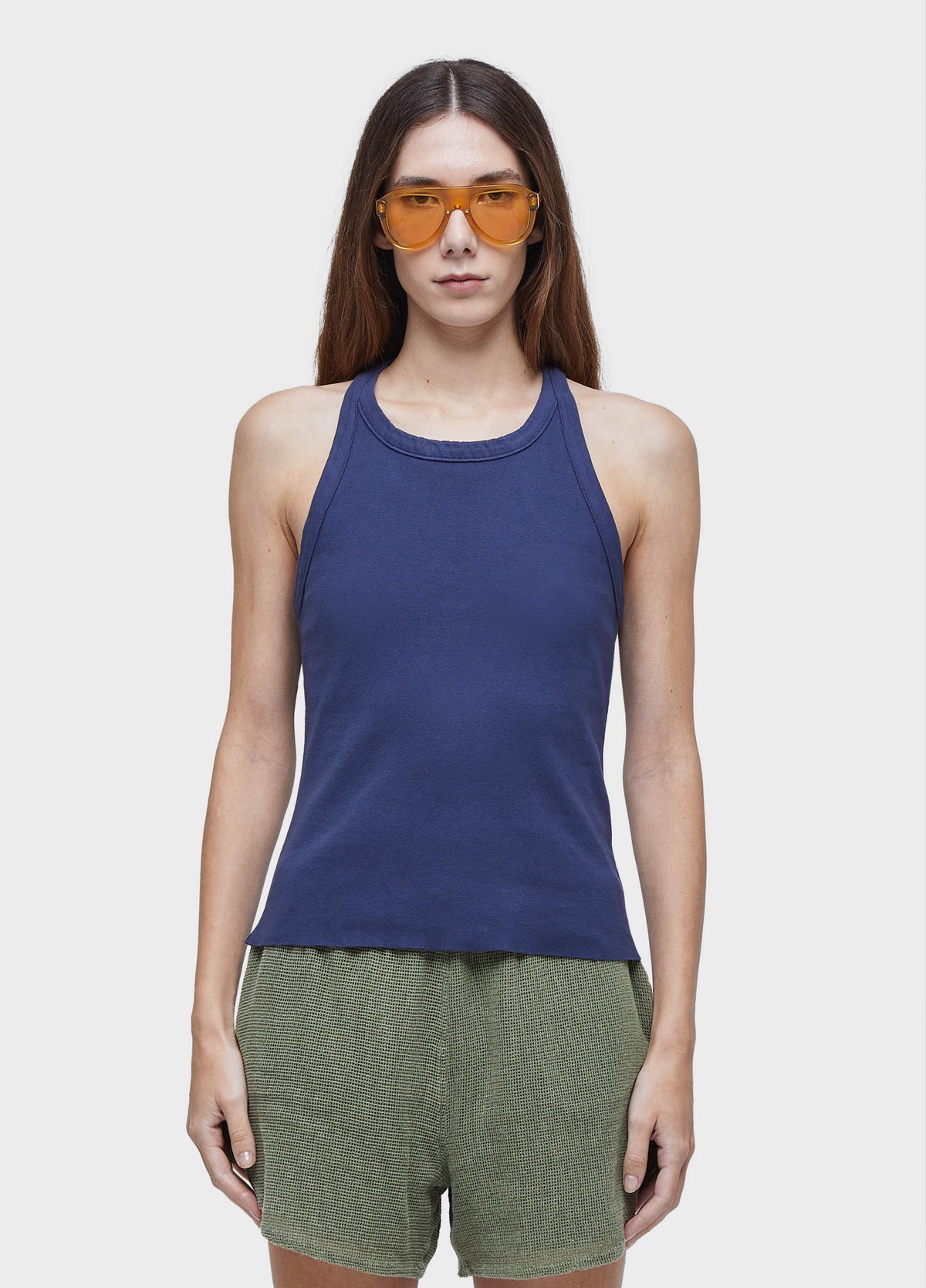 NAVY FIT TANK TOP