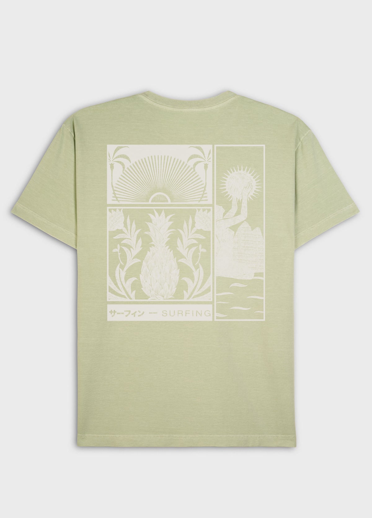 STONE STAMP T-SHIRT WITH SHORT SLEEVES