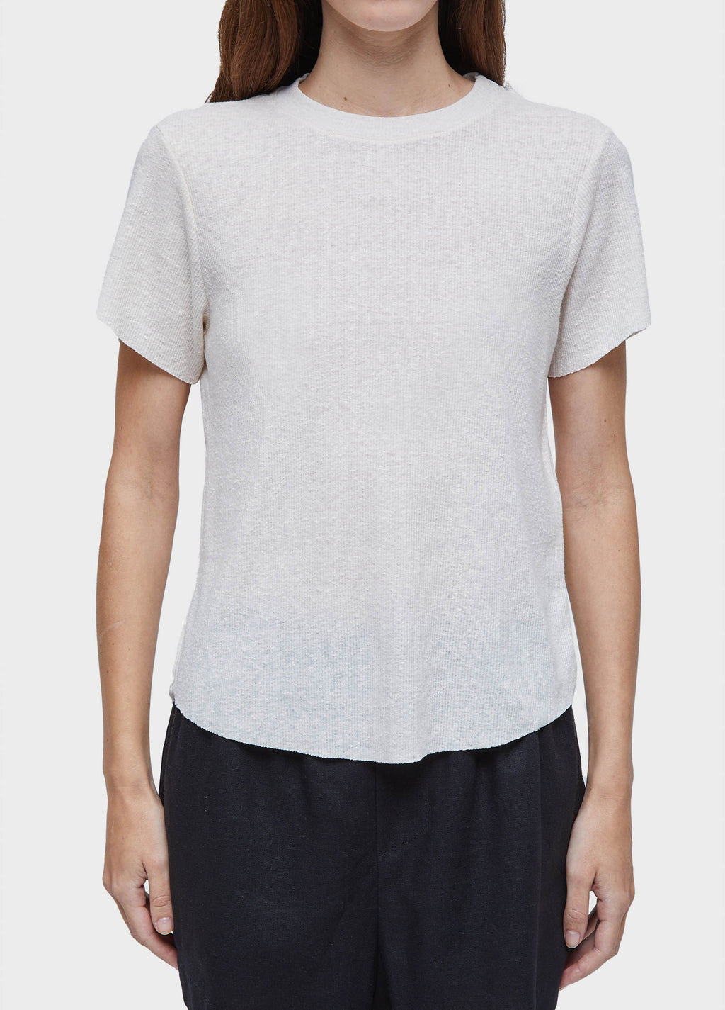 LIGHT RIBBED T-SHIRT