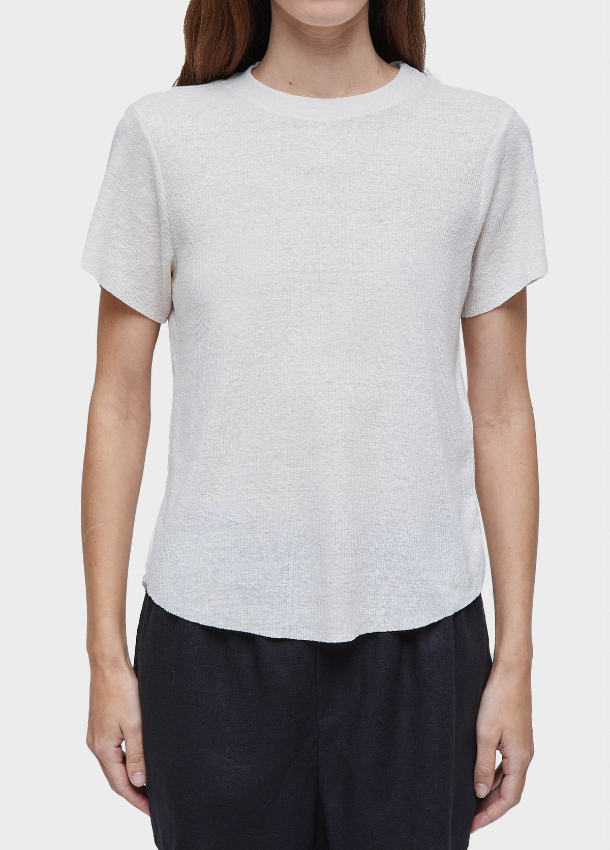 LIGHT RIBBED T-SHIRT