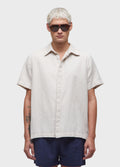 LINEN TEXTURE SHORT-SLEEVED SHIRT