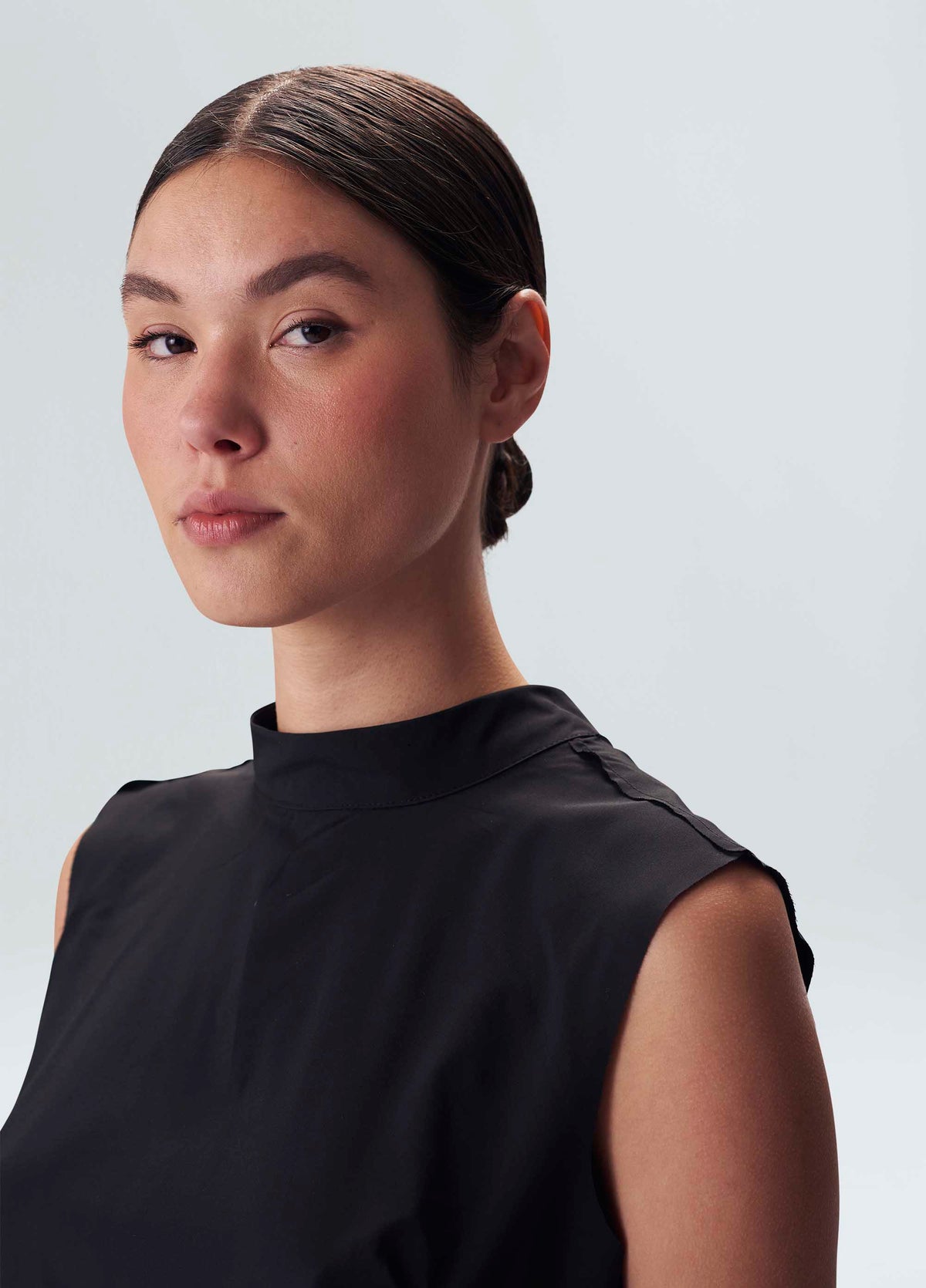 SUPERLIGHT HIGH-NECK BLOUSE