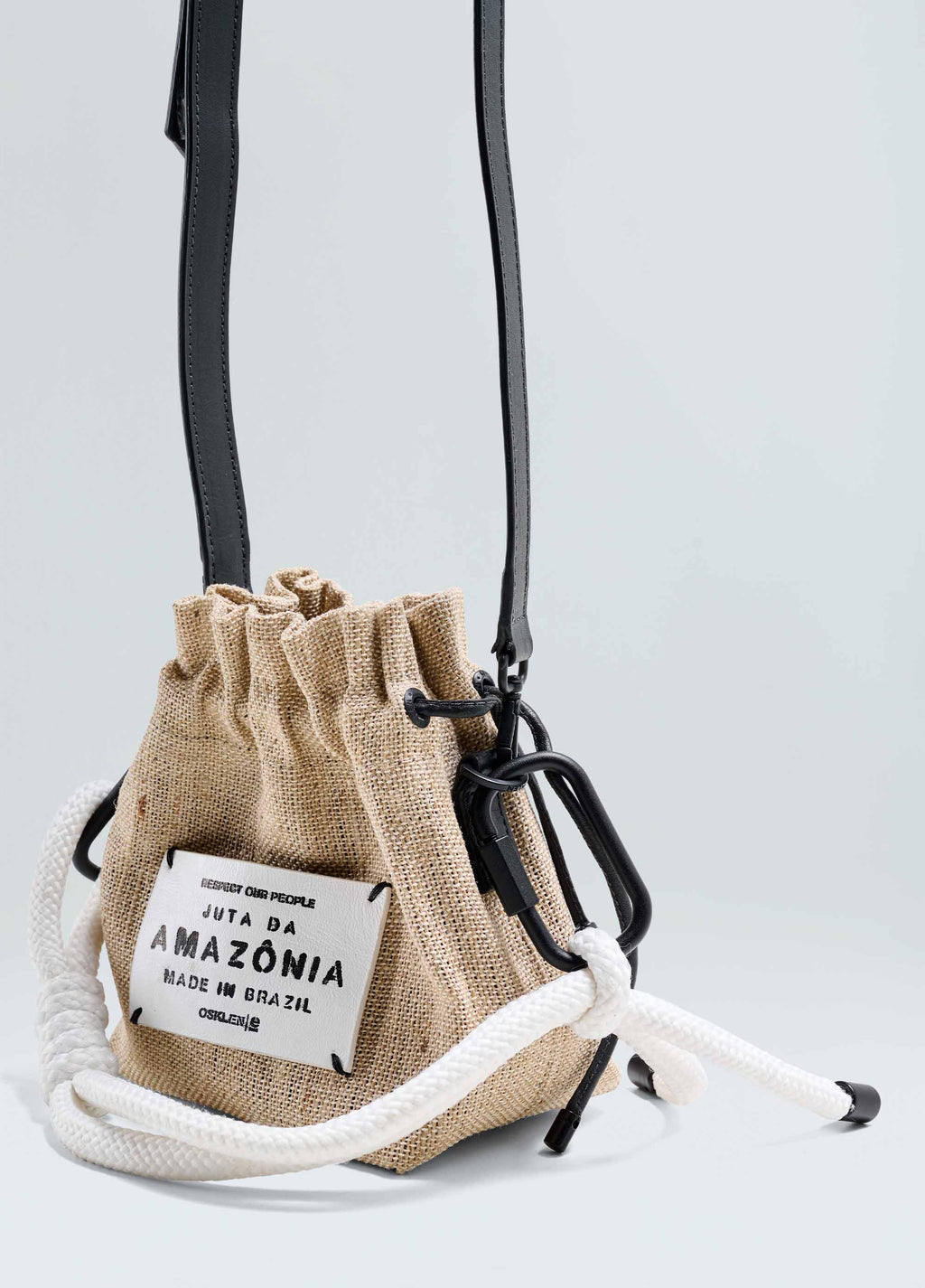SMALL JUTE DRAWSTRING BAG