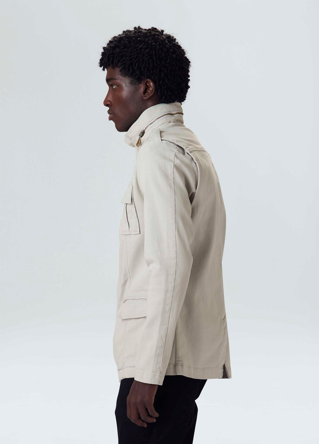 HIGH COLLAR POCKET PARKA