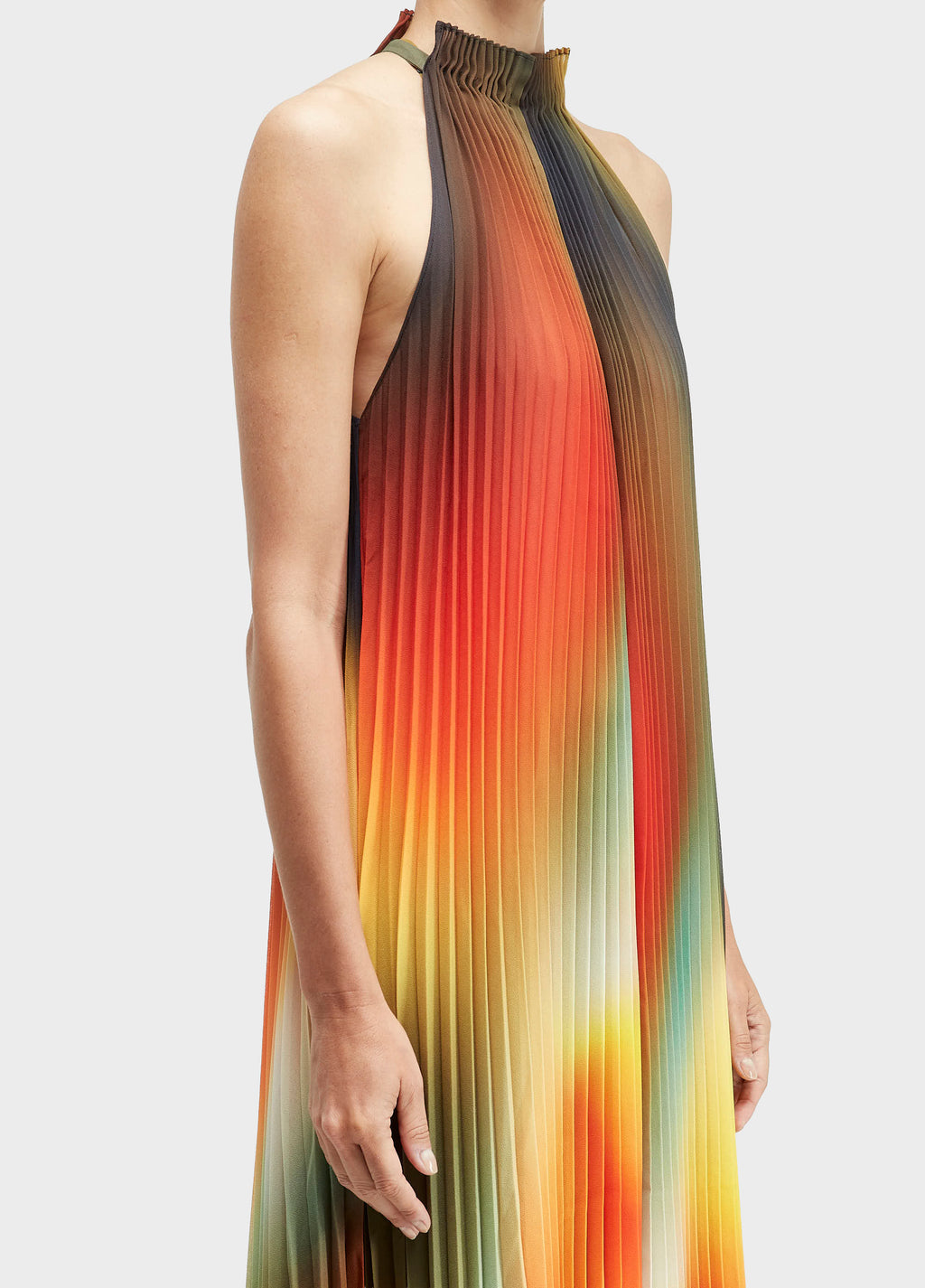 VESTIDO NADADOR PLISSADO COLOR SPECTRUM
