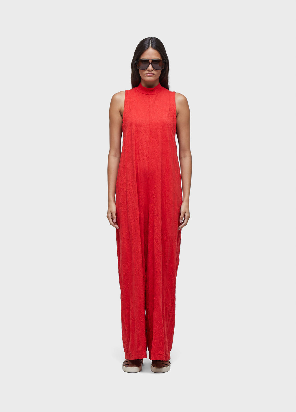 DUO WRINKLE COLOR JUMPSUIT