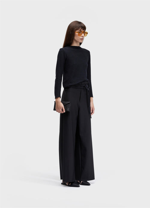 LS WOOL BLOUSE