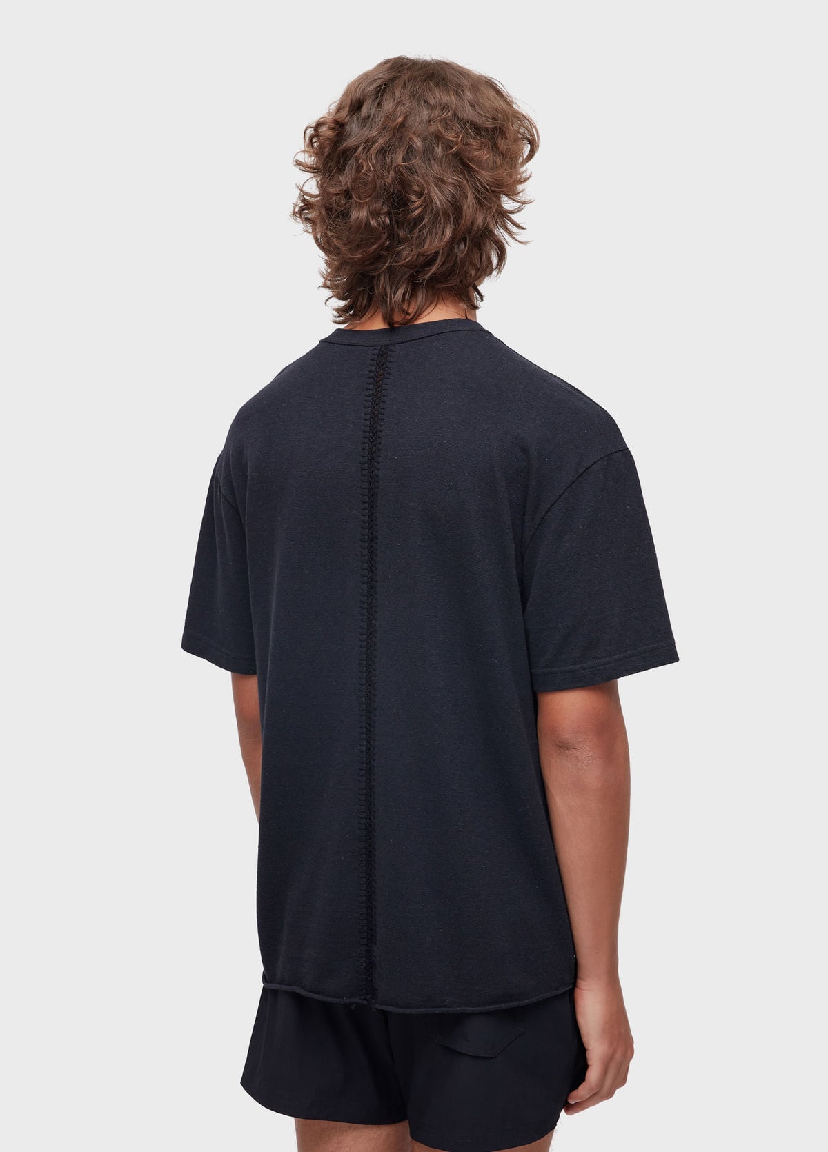 T-SHIRT OVER THROUGH BACK CROCHET SS