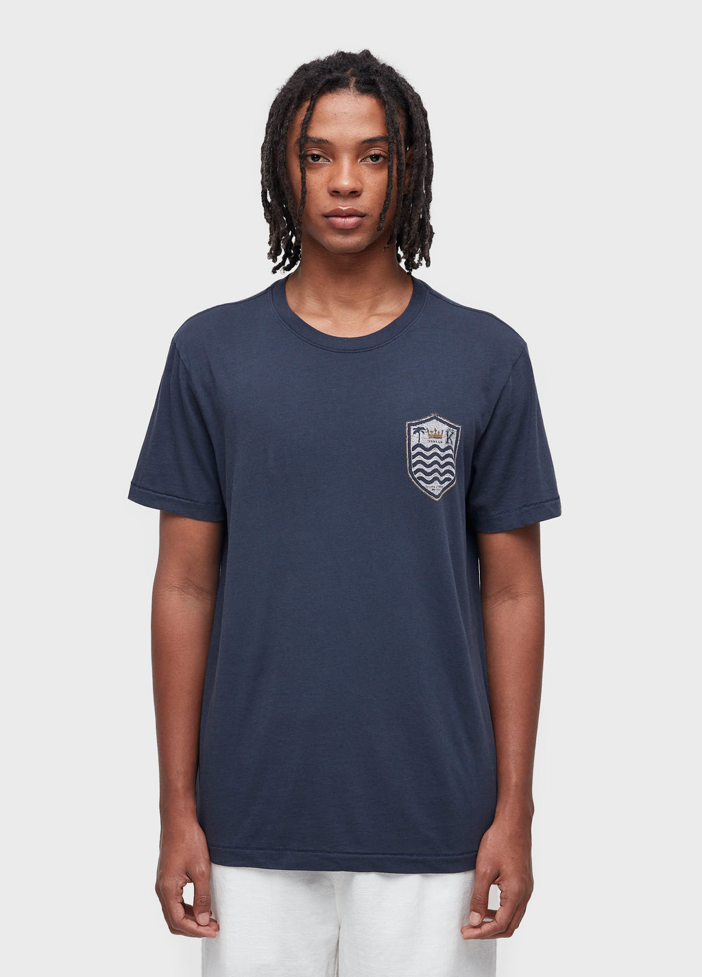 T-SHIRT SOFT USED EMBROIDERED CREST GAZE