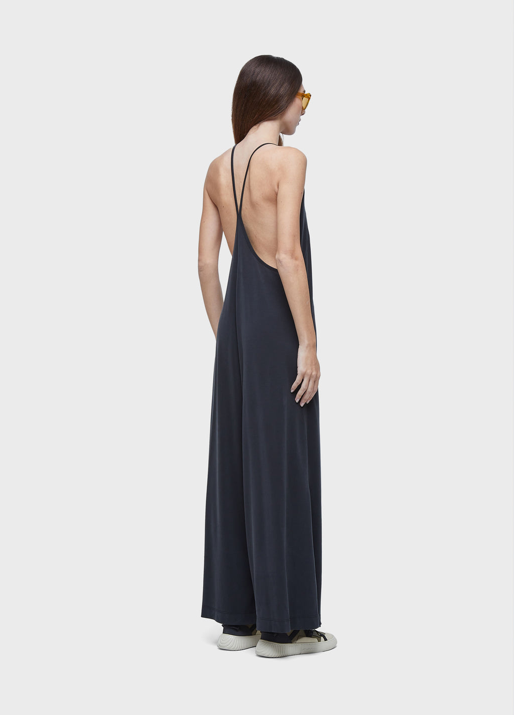 WASHED TOUCH RACERBACK JUMPSUIT