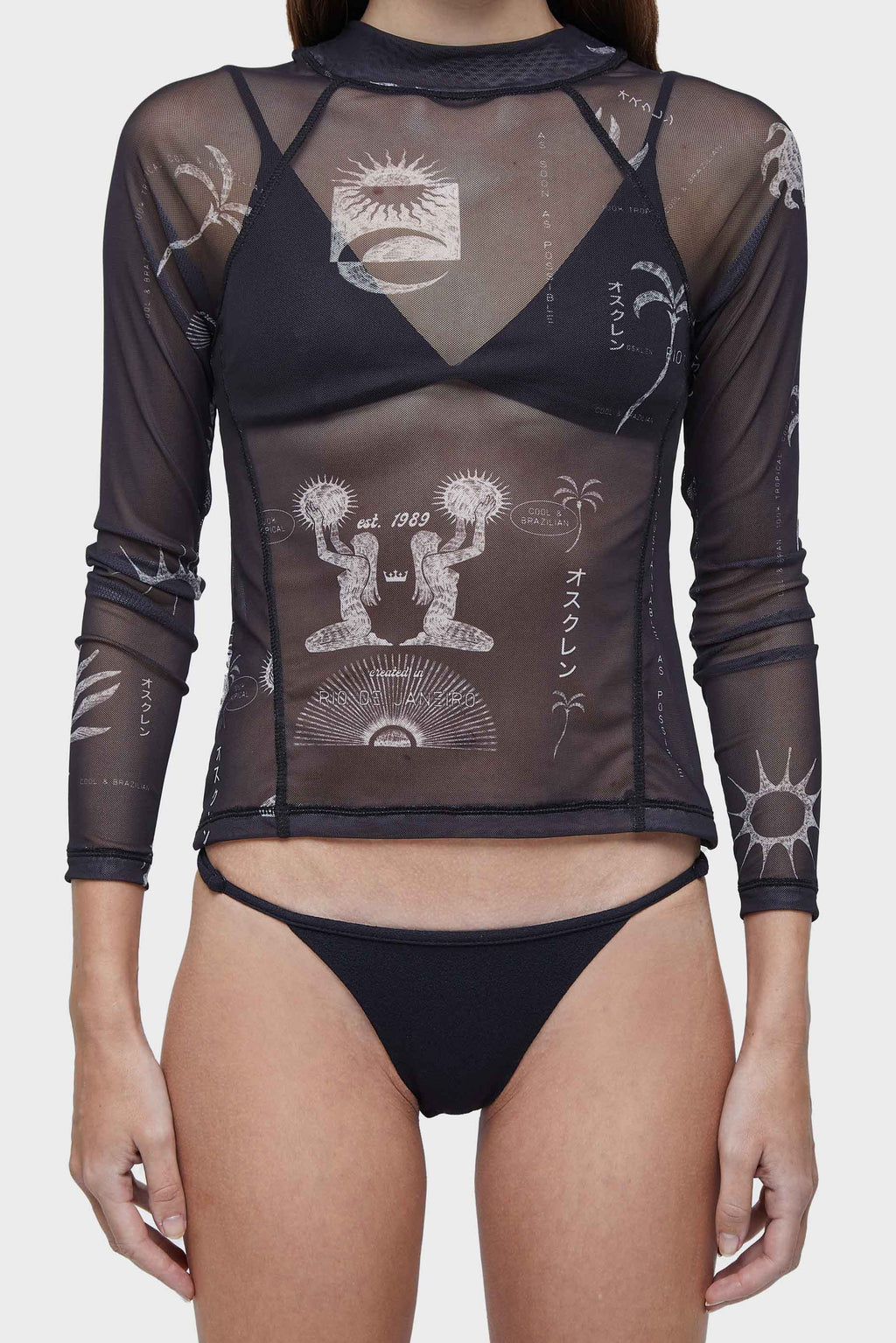 1989 TULLE L/S BLOUSE