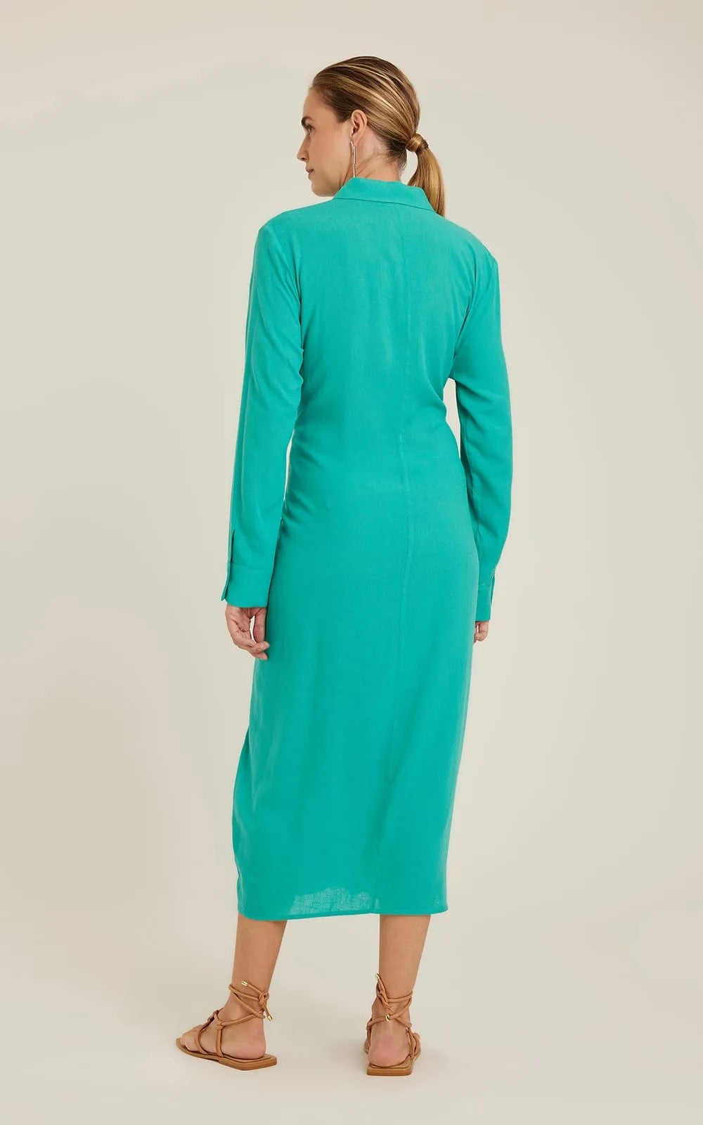 ATLANTIS TIE-WAIST SHIRT DRESS