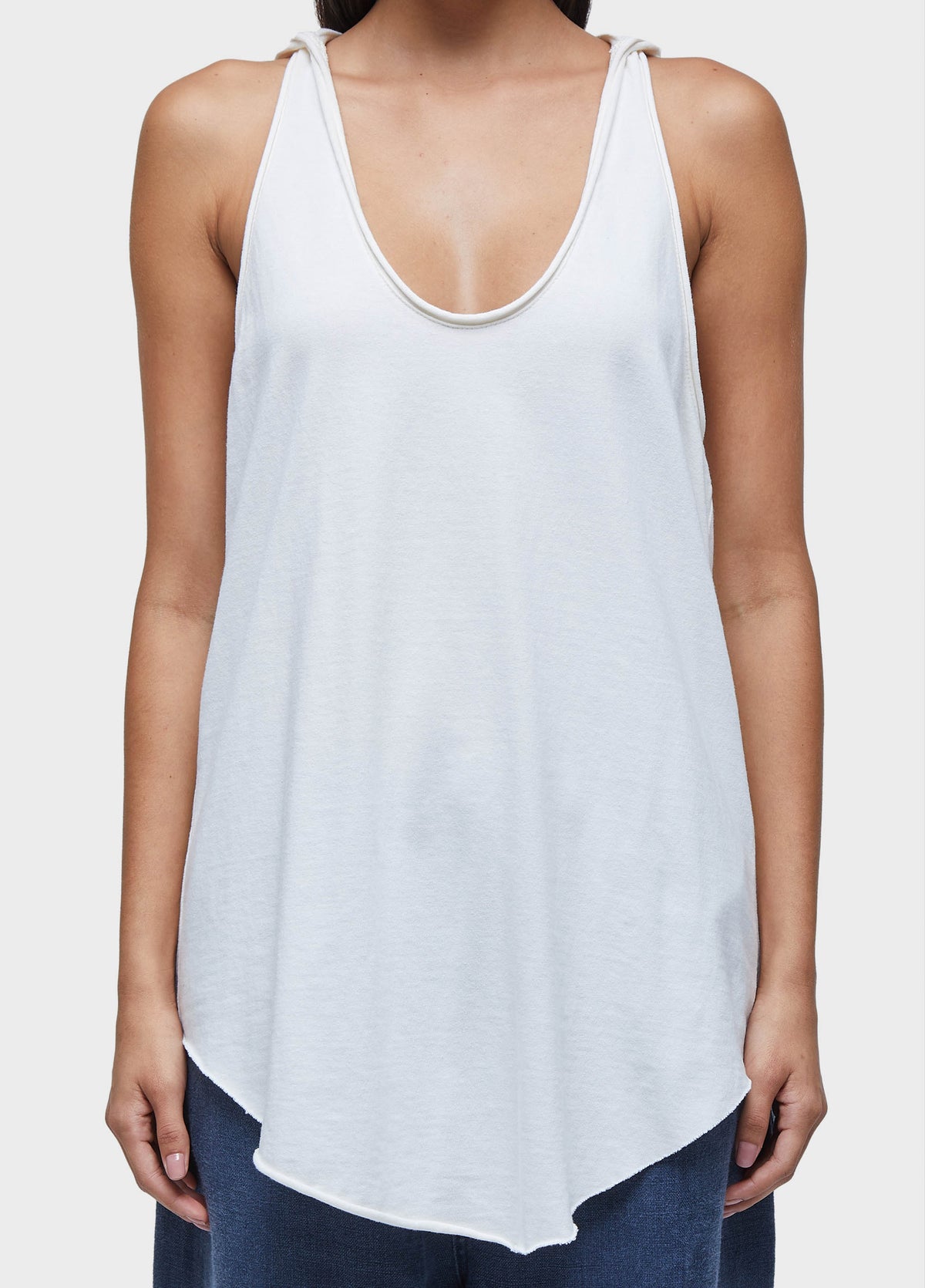 HOODED RACERBACK TANK TOP
