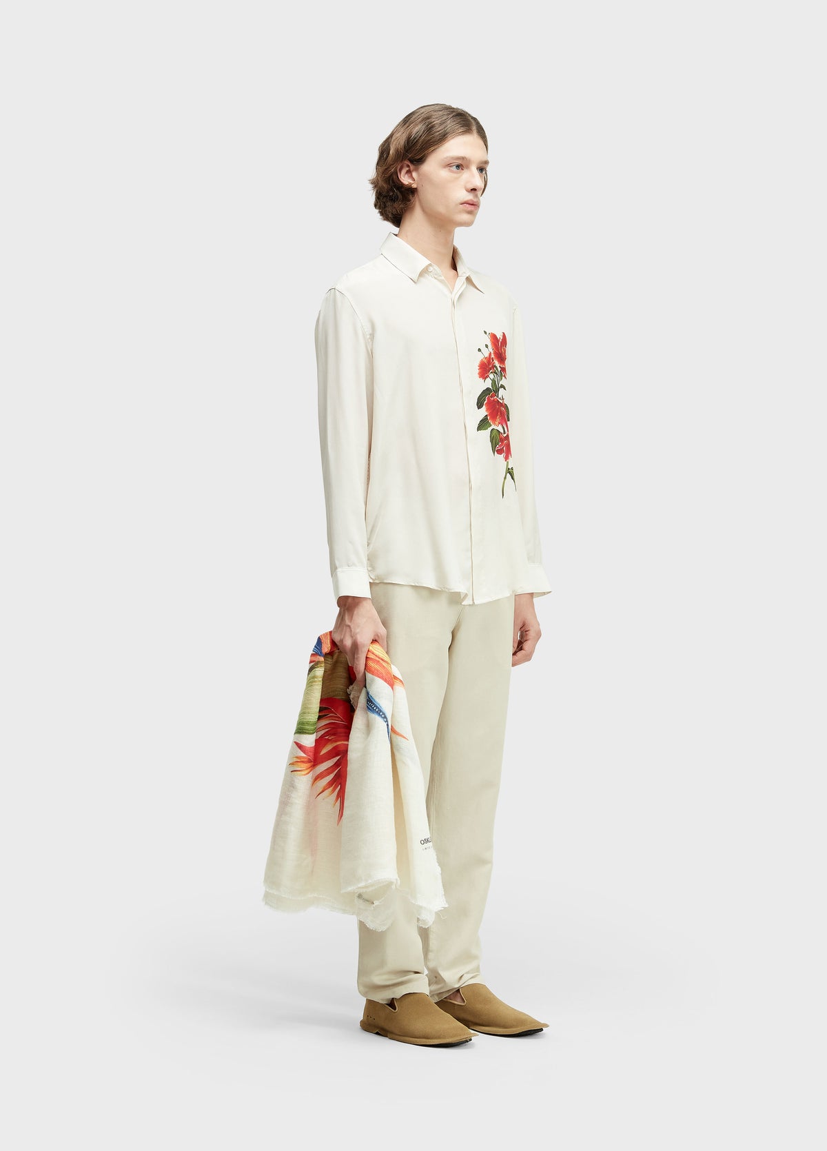 FLUID TAILORED LINEN TROUSERS