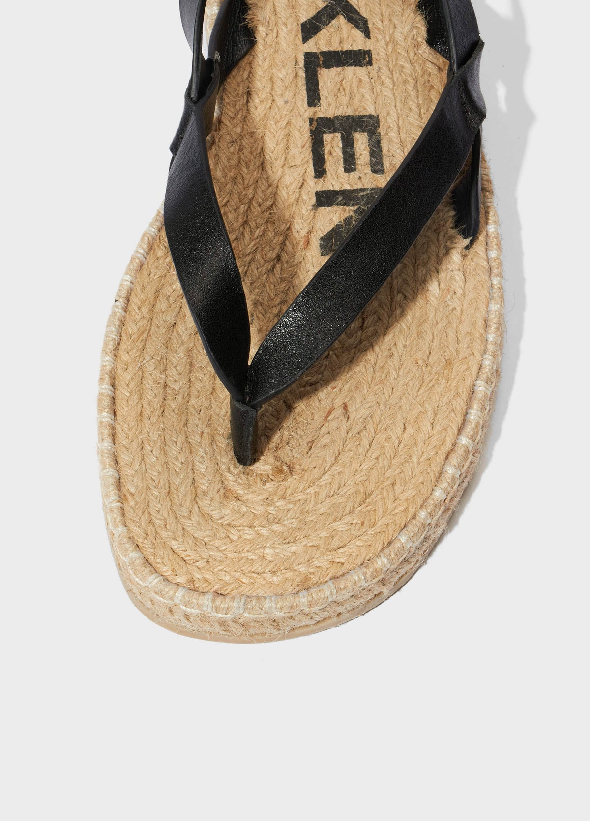 FLAT SANDAL ROPE LEATHER EBASICS