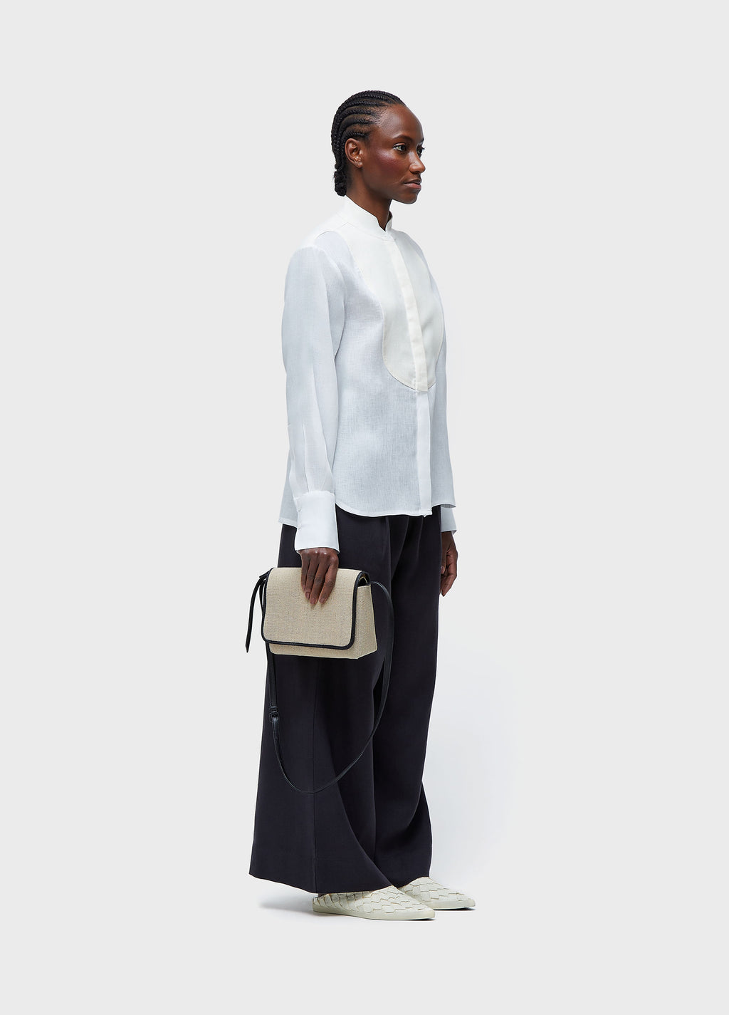 SMOKING LINEN SHIRT