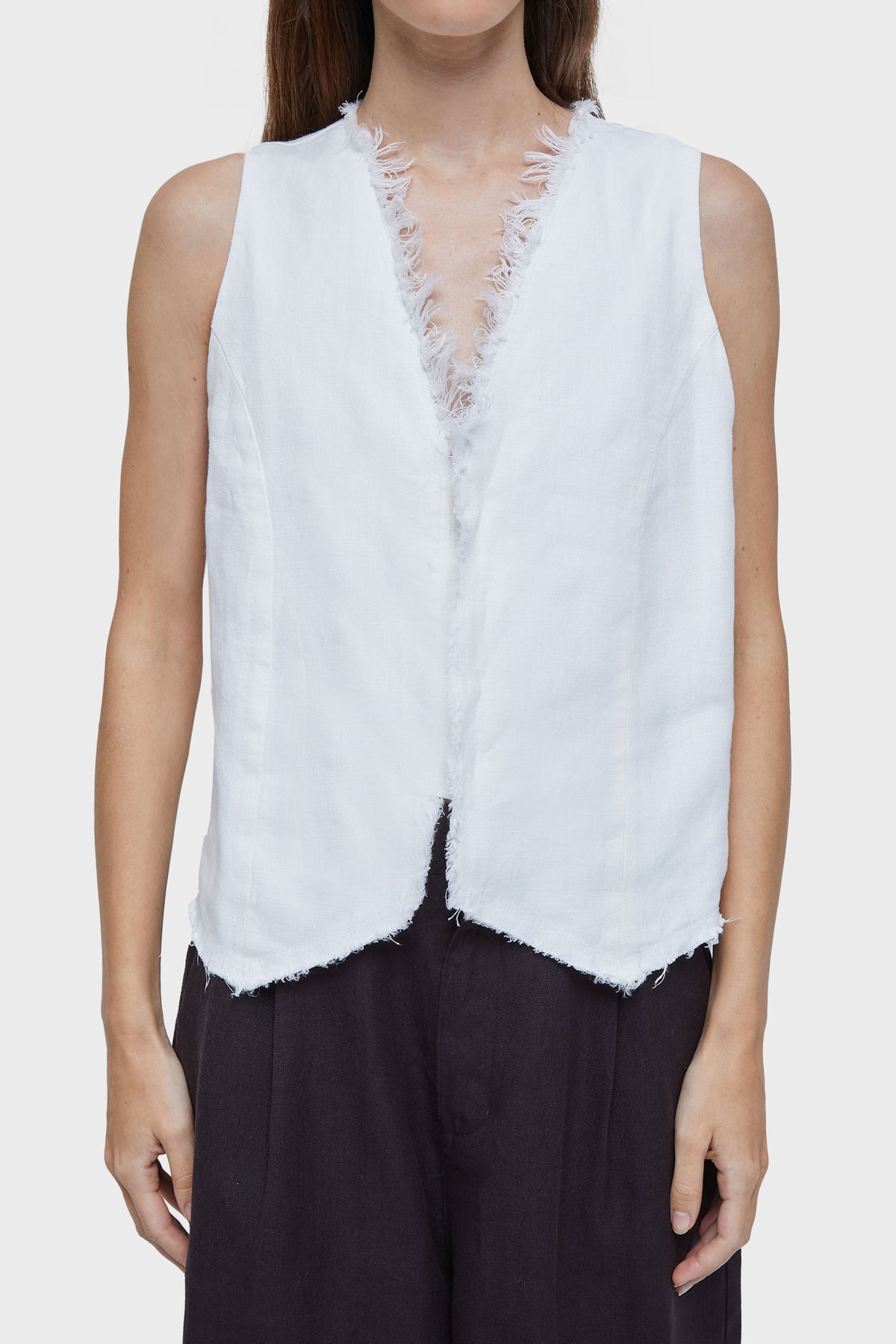 RUSTIC LINEN VEST