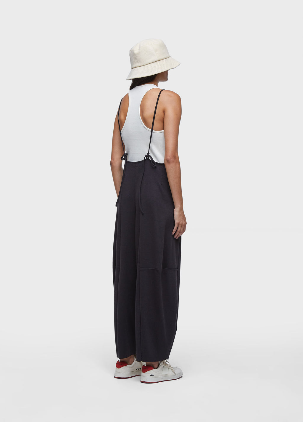 ROUGH KNIT OVERALL ROMPER