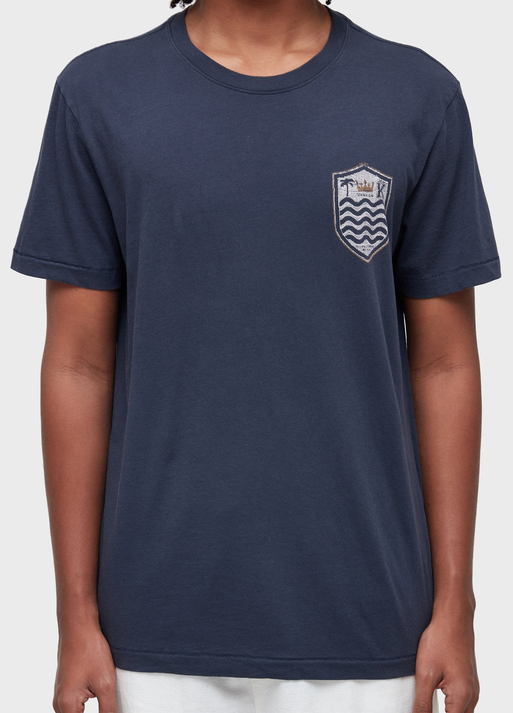 T-SHIRT SOFT USED EMBROIDERED CREST GAZE