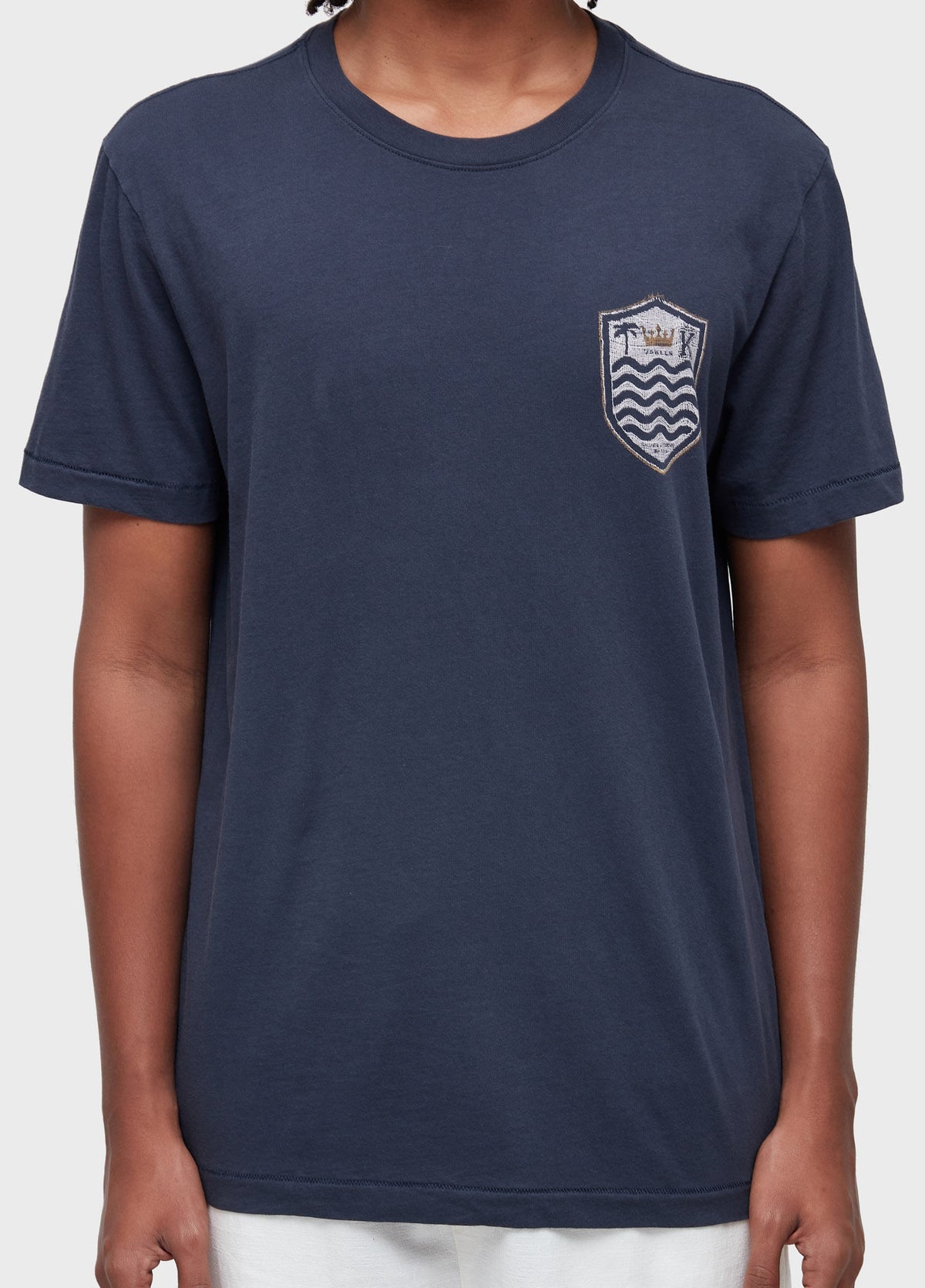 T-SHIRT SOFT USED EMBROIDERED CREST GAZE