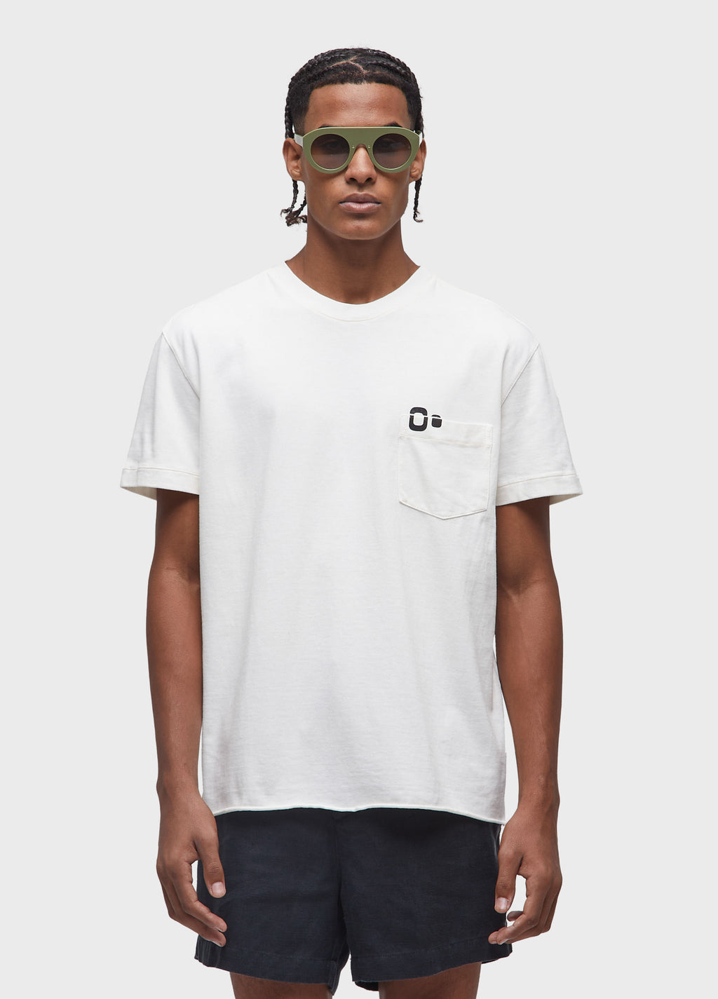 T-SHIRT WITH POCKET AND ICON MC