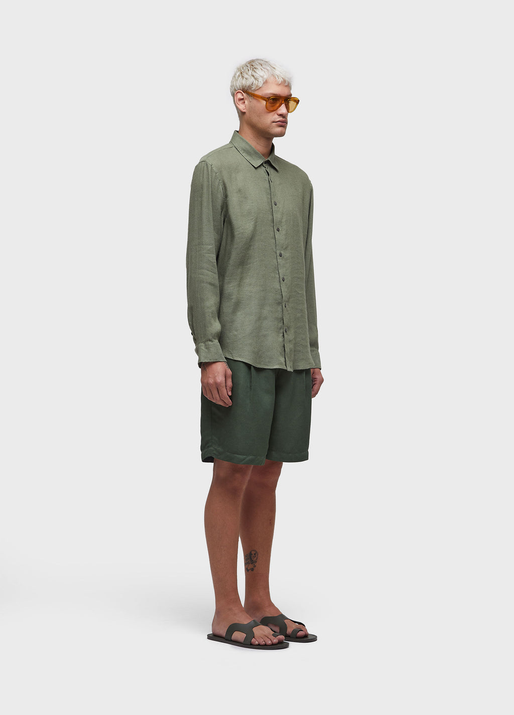 RECYCLED LINEN LONG SLEEVE SHIRT