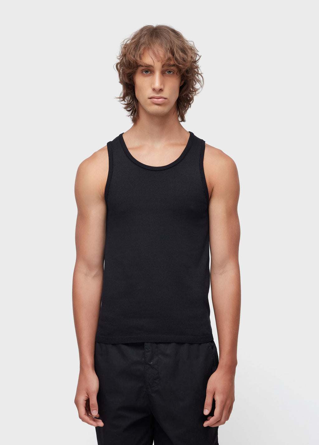 SLIM RIB KNIT TANK TOP