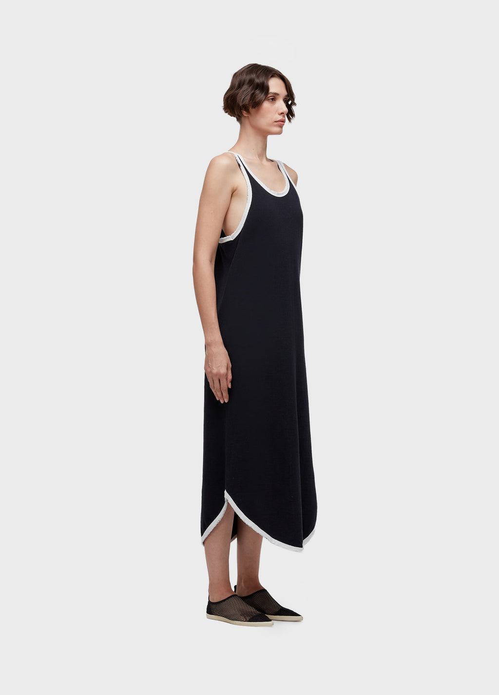 BIAS TRIM RACERBACK DRESS