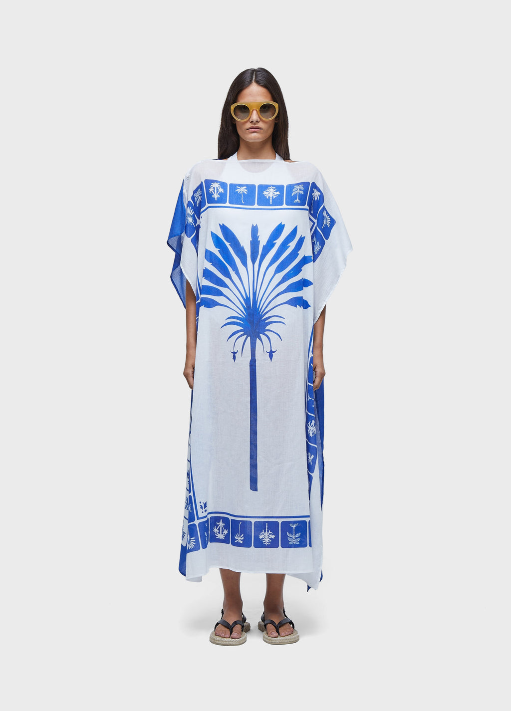 SCARF TILE PRINT DRESS