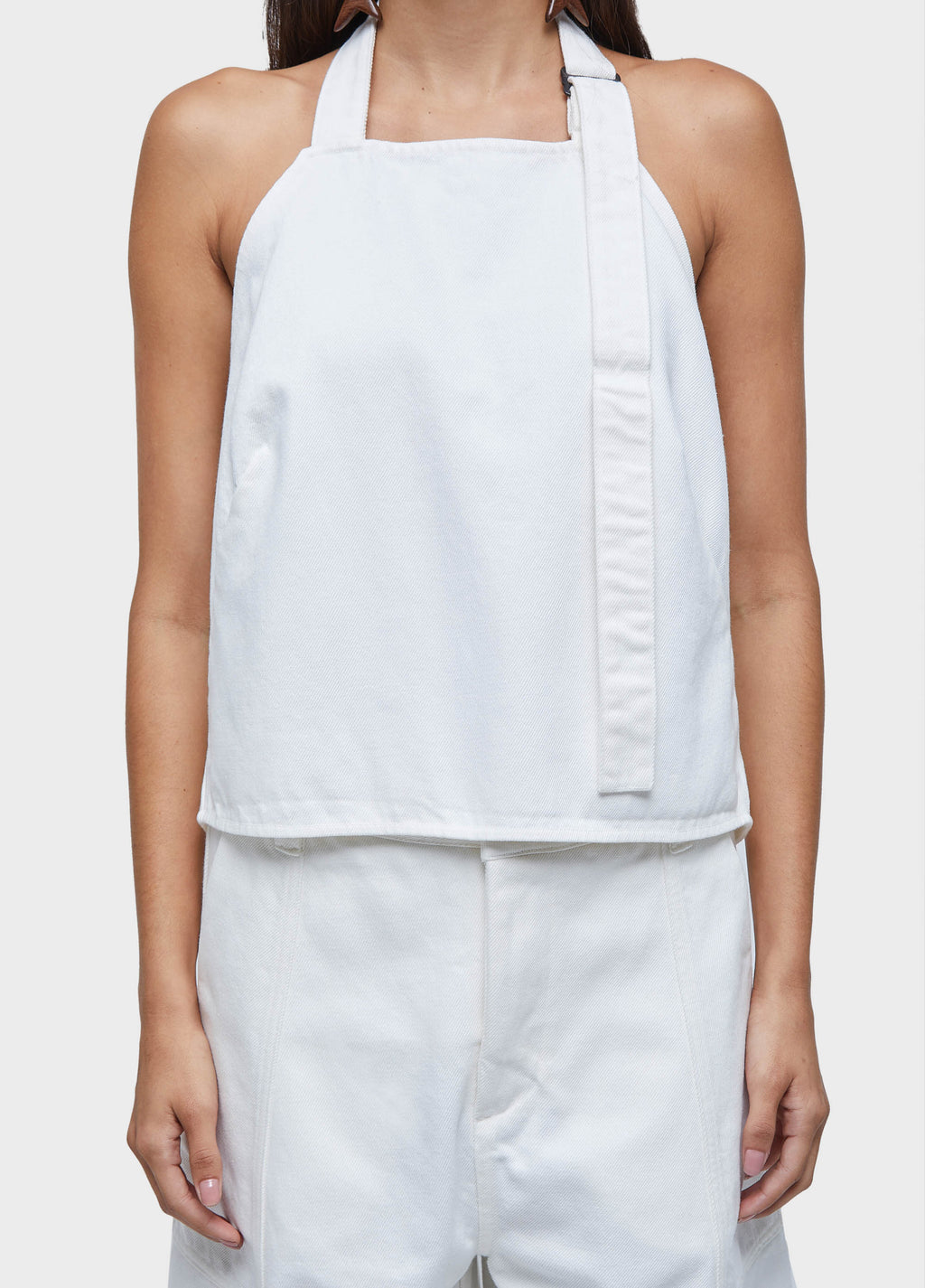 HALTER DENIM TOP