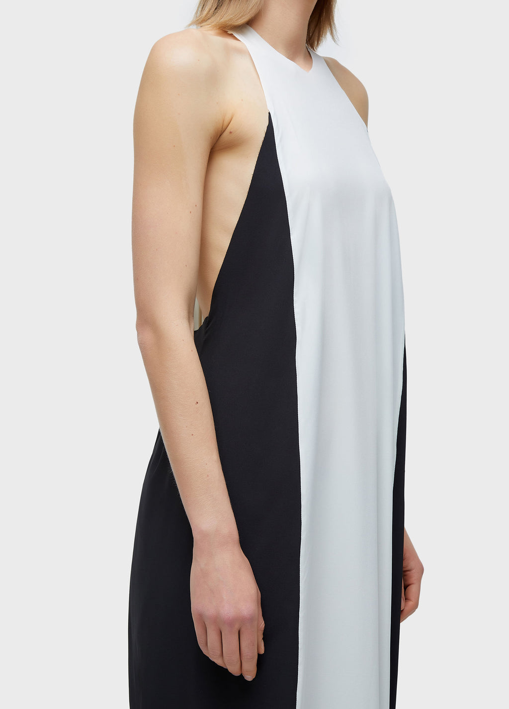 BICOLOR SUPERLIGHT BALLOON RACERBACK DRESS