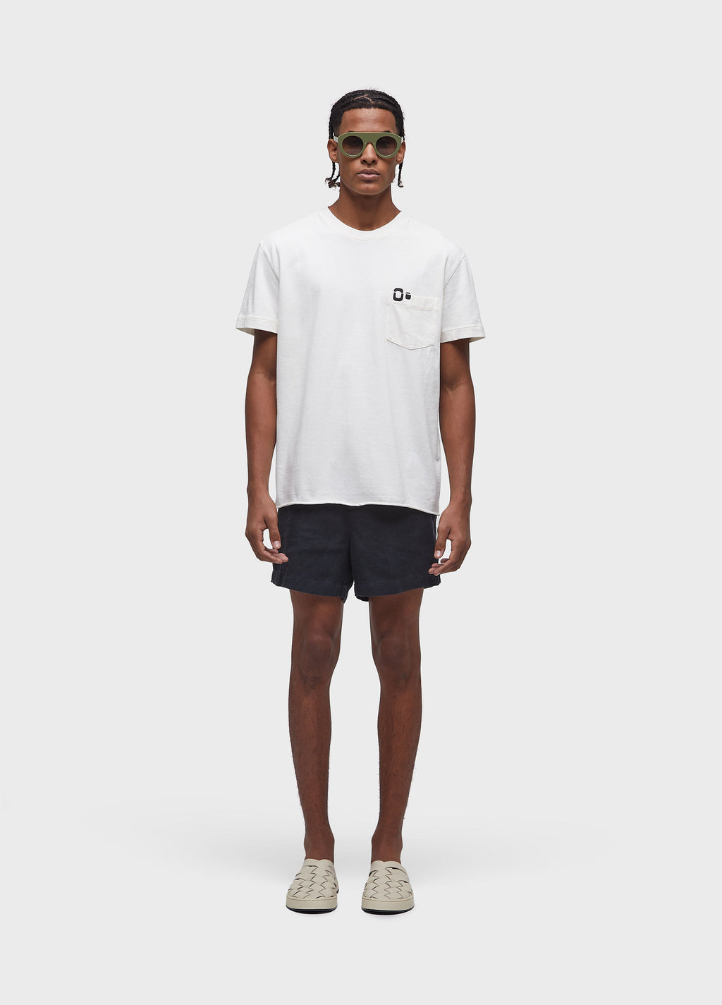 T-SHIRT WITH POCKET AND ICON MC