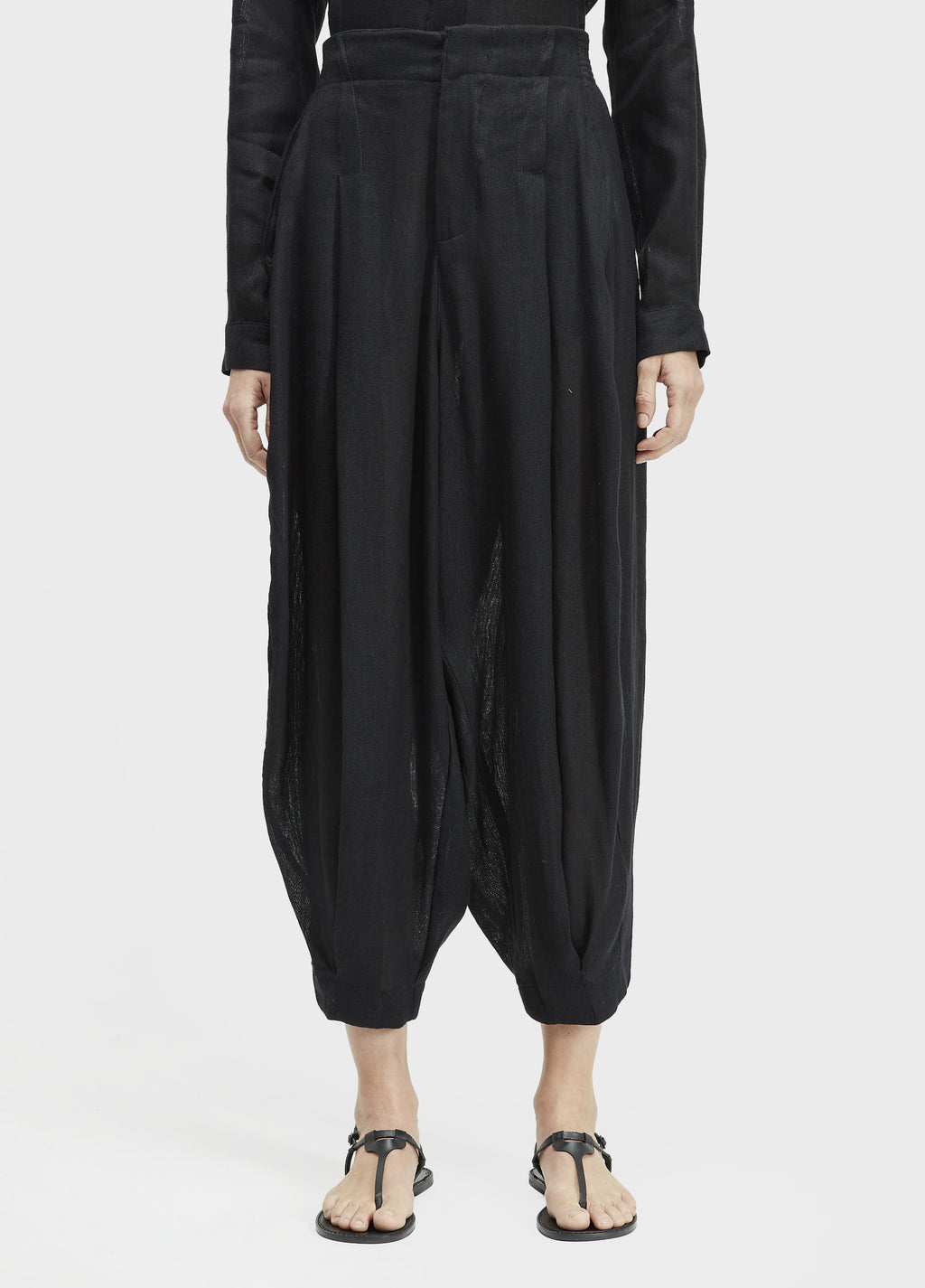 Calça Pences Linho Reciclado Preto – Osklen – foto 2