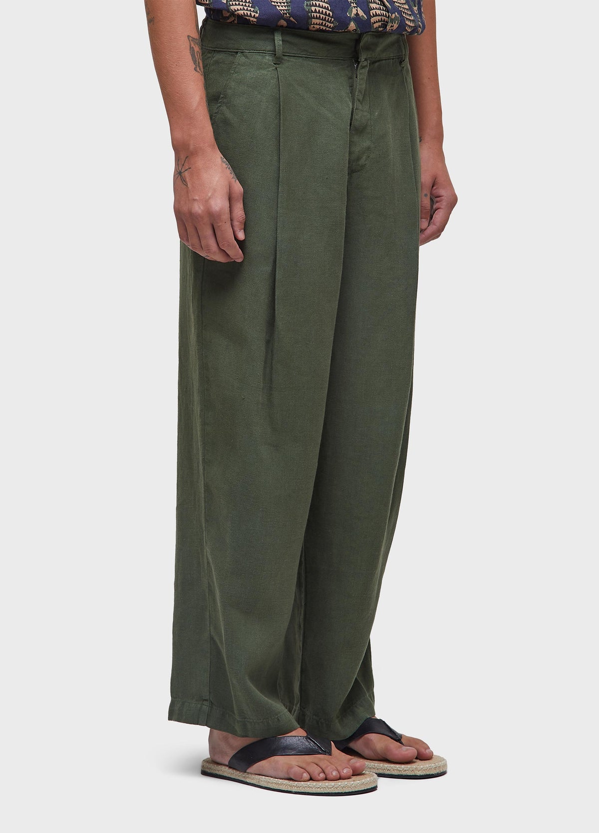 NEW JAZZ LINEN TAILORED TROUSERS
